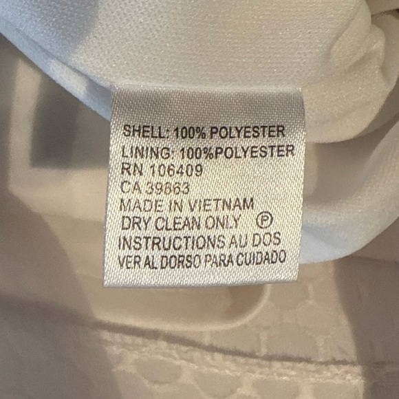 Tahari by Arthur S. Levine Elegant Blue and Black Polka Dot Dress size 8P - Picture 11 of 11